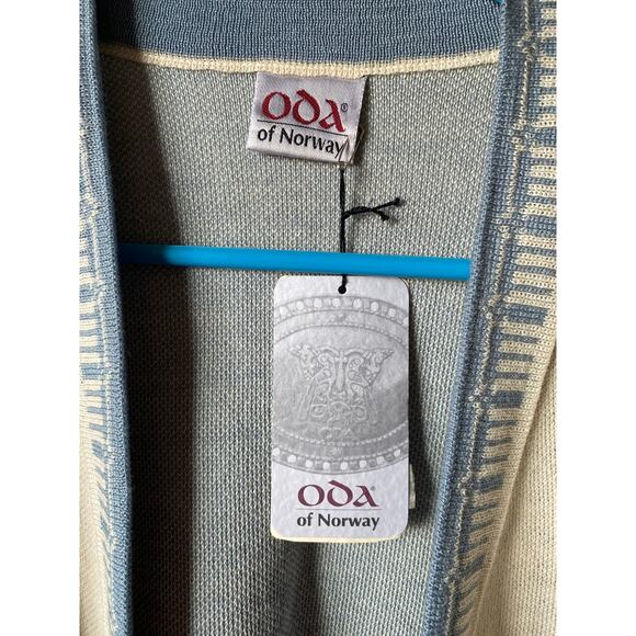NWT Oda of Norway Woolmark Pure New Wool Open Cardigan- Size Medium - Picture 10 of 16